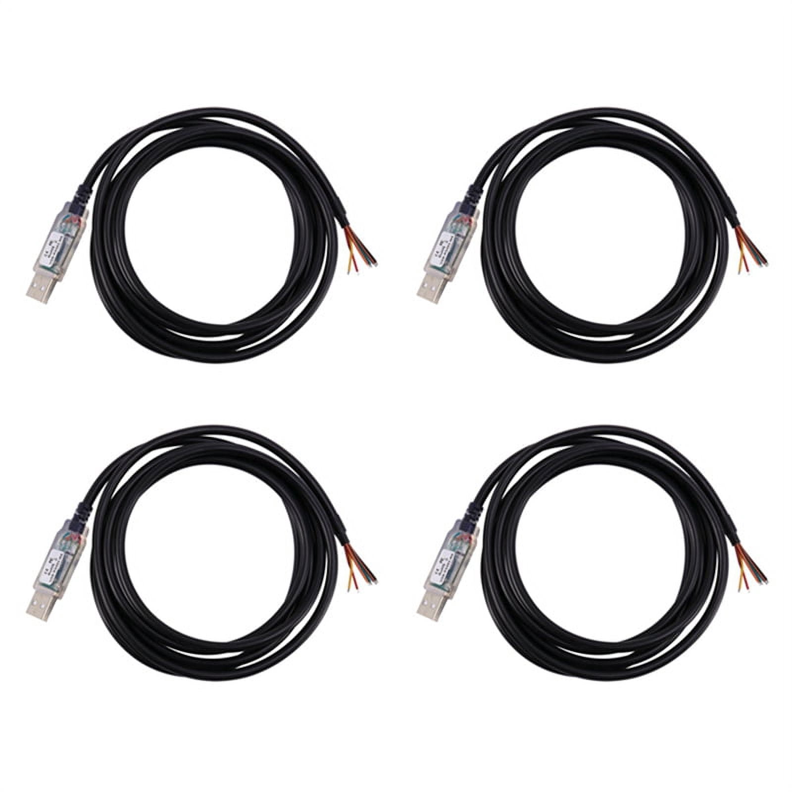 4X 1.8M Long Wire End,USBRs485We1800Bt Cable,USB to Rs485 Serial for Equipment,Industrial