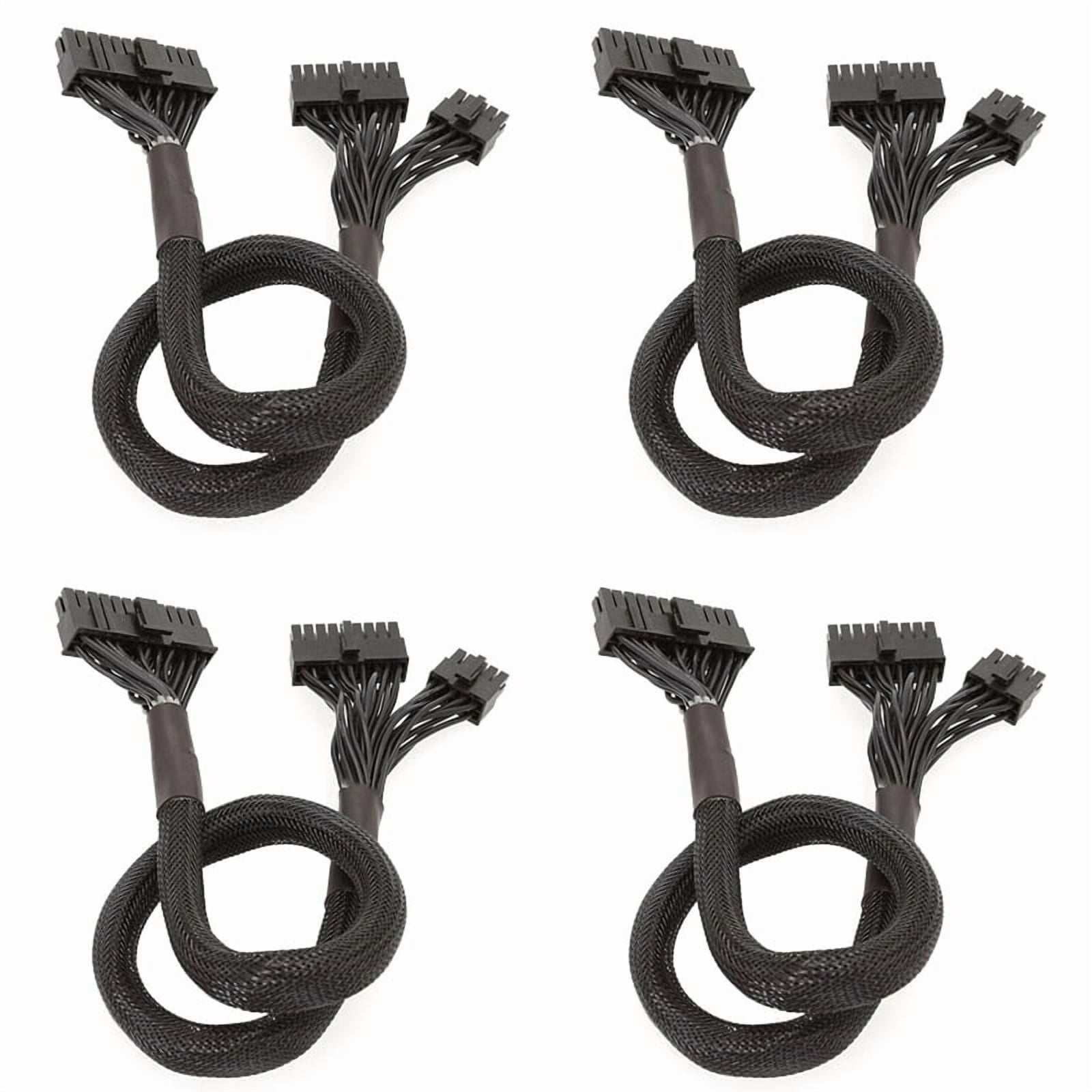4X 10+18-Pin to 24-Pin Modular Power Cable for RM550X RM650X RM750X ...