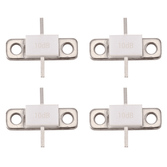 4X 10DB Attenuator 100Watt ATTENUATORS FLANGED 100Watts 10DB DC-3GHz 50Ohms Full Flange 50OHM DC-3.0Ghz LOW VSWR