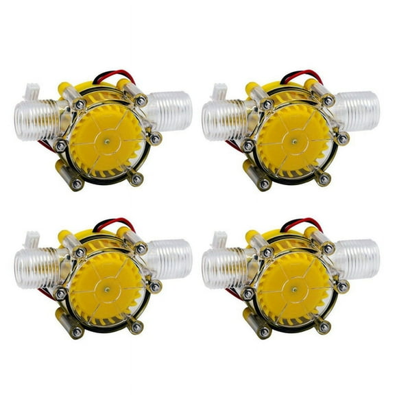 4X 10W Water Flow Pump Mini Hydro Generator Turbine Flow Hydraulic Conversion 12V,4 * Generator
