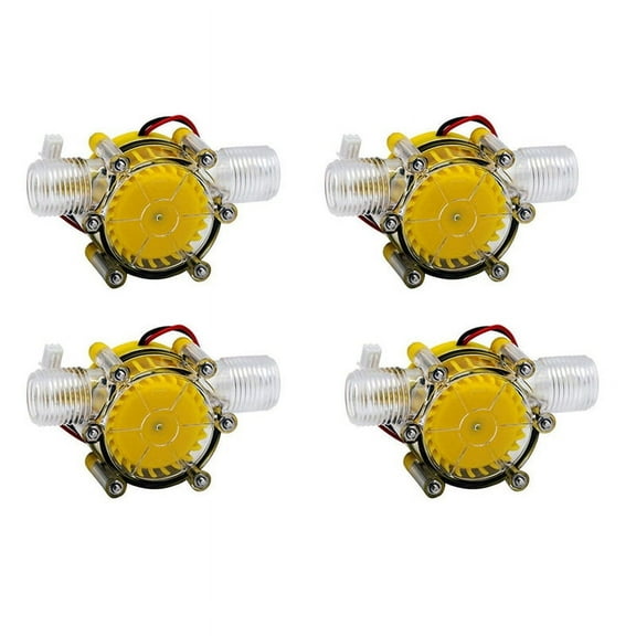 4X 10W Water Flow Pump Mini Hydro Generator Turbine Flow Hydraulic Conversion 80V
