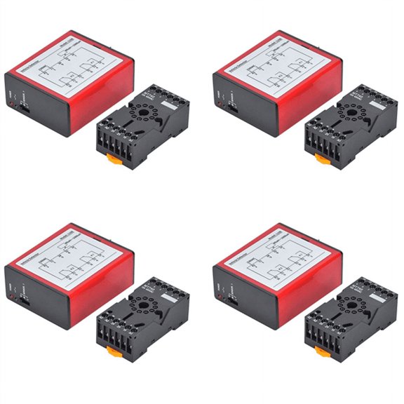 4X 110B Vehicle Detector AC220V Single Channel Inductive Vehicle Loop Detector for Car Parking Lot Access Control