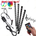 thumbnail image 1 of 4X 12Led Rgb Music Light Fixtures Light Bar Led Strip Party Club Dj Lights Lamp, 1 of 6