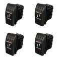 thumbnail image 1 of 4X 12V 20A Winch in Winch Out ON-OFF-ON Rocker Switch 7 Pin LED RED, 1 of 4