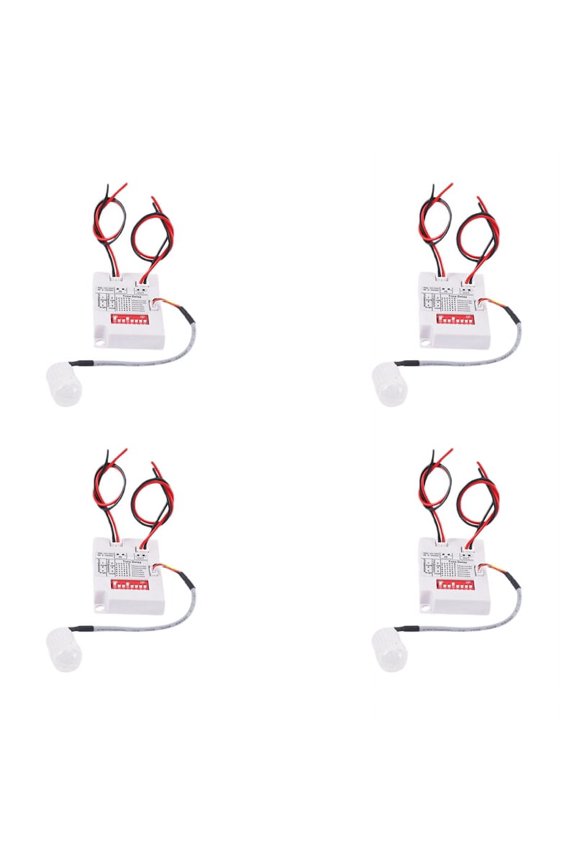 4X 12V 24V PIR Motion Sensor Switch IR Infrared Human Induction Time Delay Relay Switch Corridor LED Light Switch