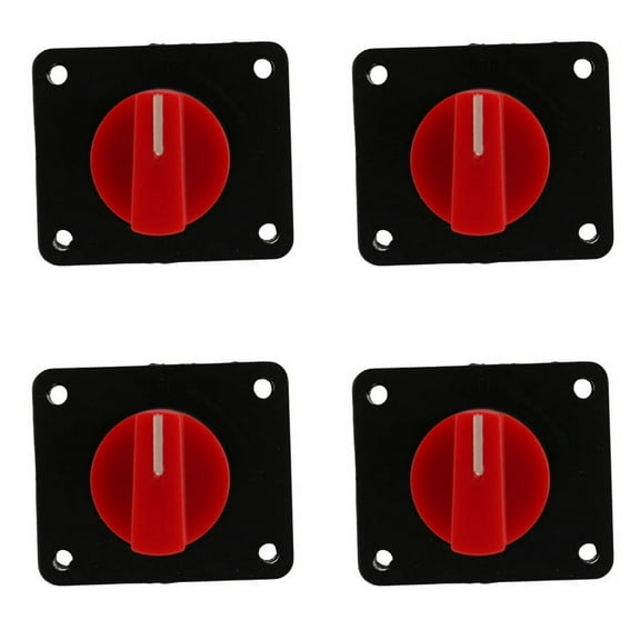 4X 12V 300A Battery Power Disconnect Battery Switch Rotary Isolator Kill on Off Switch for RV Boat Car Truck Auto Yacht,4 x Battery Disconnect Switch,Black&Red