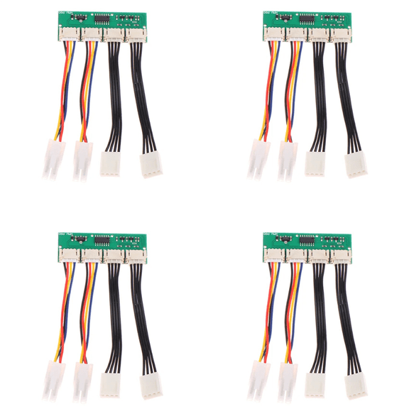 4X 12V 4-in-1 Square 4Pin Fan Simulator Emulator Special for Antminer S19k Pro Fan Spoofer Dummer,4x Fan Simulator Emulator