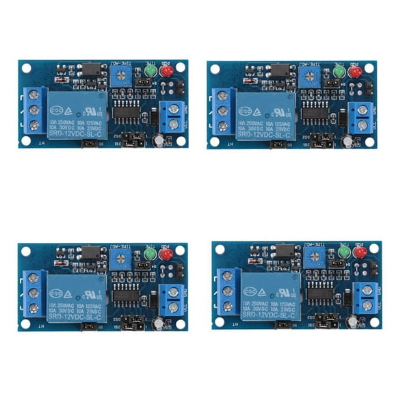 4X 12V DC Delay Relay Delay Turn on / Delay Turn Off Switch Module with Timer