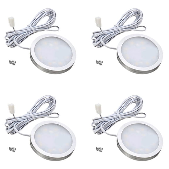 4X 12V LED Light Rv Trailer Boat Interior Ceiling Down Roof Lamp Warm White