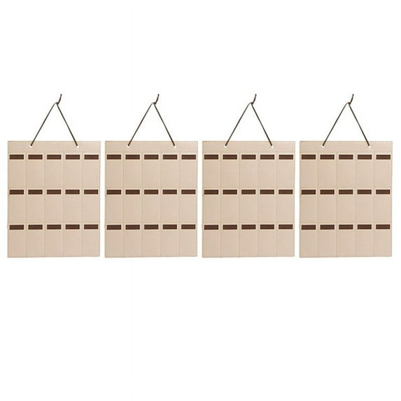 4X 15 Slot Eyewear Stand Holder for Sunglasses Glasses Storage Display Case Unisex Chocolate Color