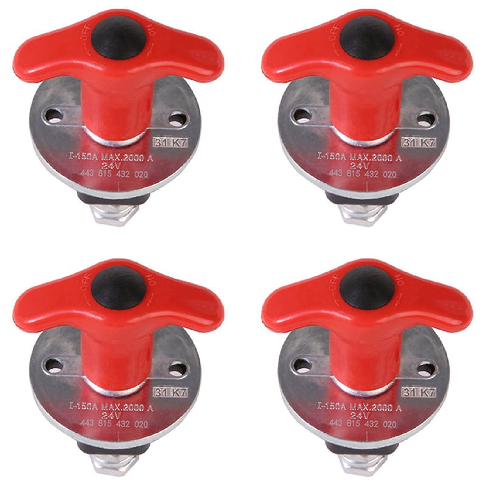 4X 150A250A WHA007 Battery Switch Battery Disconnect Cut Switch for Car Boat Truck Battery Disconnect Switch
