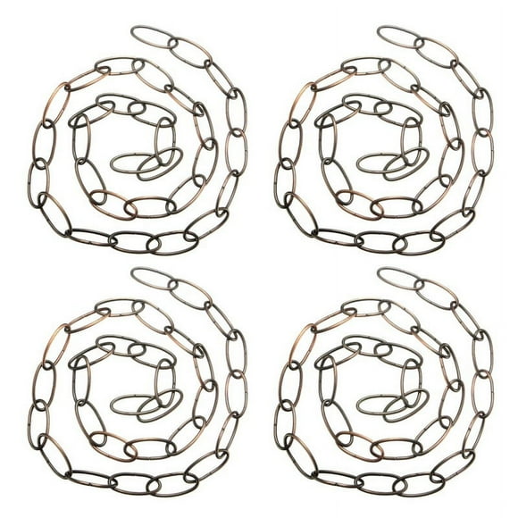 4X 1M Heavy Duty Chain for Vintage Chandelier Hanging Lamp,Red Bronze