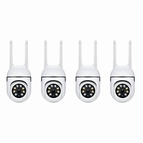 4X , 2.4GHz WiFi Cameras for Home Security, 1080P Dome Surveillance Cameras 360 View, 2-Way