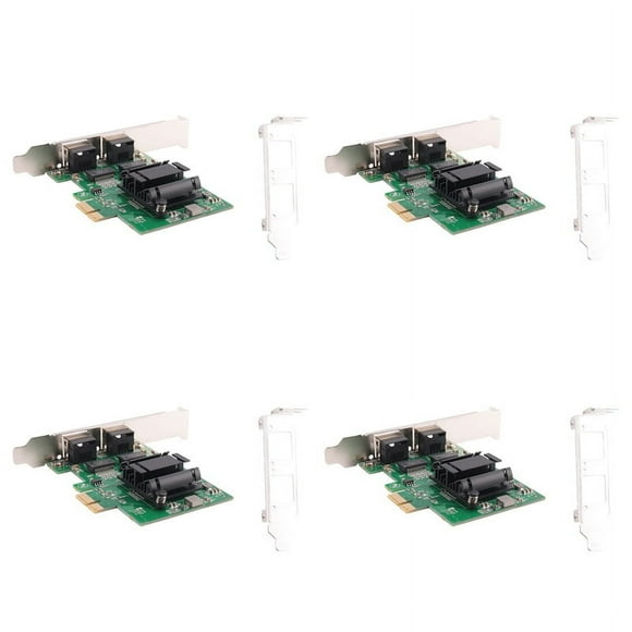 4X 2-Port Gigabit PCIe Network Card 1000M Dual Ports PCI Express Ethernet Adapter with 82571EB LAN NIC Card for Windows