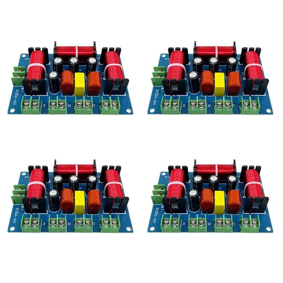 4X 200W Speaker Crossover Double Treble+Midrange+ 4 Way Speaker Audio Frequency Divider Home Theater Speaker Divider,4 x Divider,As Shown