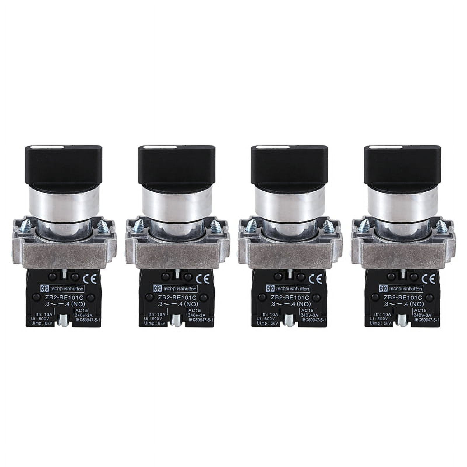 4X 22mm Latching 2 NO 3Position Rotary Selector Select Switch ZB2