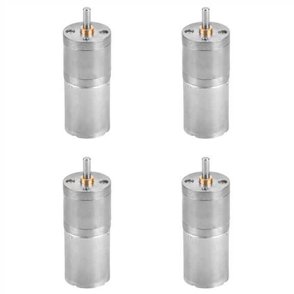 4X 25GA-370 DC 12V Mini Motor Speed Reduction Geared Motor for Electronic Lock(300RPM),4 x Gear motor,silver
