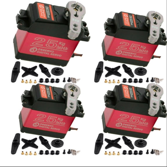 4X 25KG DS3225 MG 180 Metal Steering Digital Waterproof Servo High Torque RC