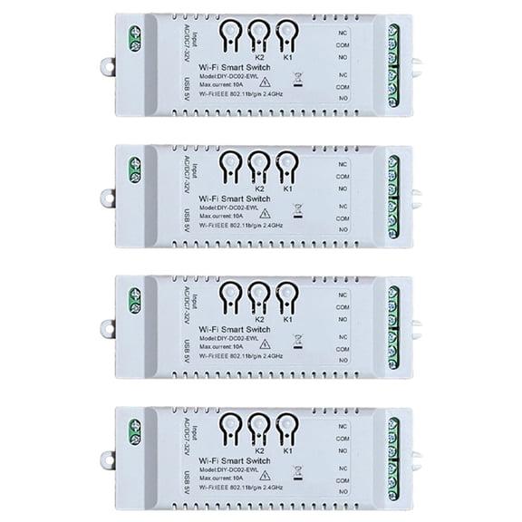 4X 2CH WiFi Smart Switch DIY Timer  APP 7-32V USB 5V 2.4G WiFi Home Automation Module for   Home IFTT