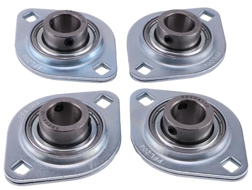 FYH SBPFL204-12 3/4" Stamped Steel Oval Two-Bolt Flange Mounted Bearing - Pack#8864