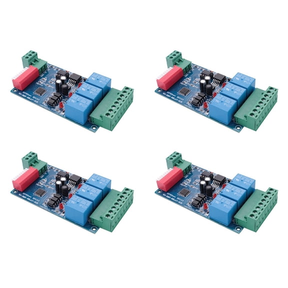 4X 3 Channel 5A DMX512 Controlled Relay Switch Kit DIY Converter Dimmer Relay