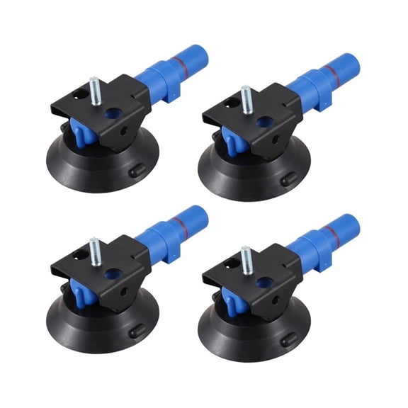 4X 3 Inch Concave Vacuum Cup 75Mm Heavy Duty Hand Pump Suction Cup with M6 Threaded Stud ,Worry-free & Durable Usage