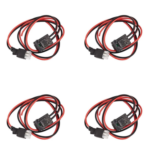 4X 30A 1M Fuse 6 PIN Short Wave Power Supply Cord Cable for FT-857D FT-897D