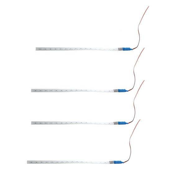 4X 32 LED Running Light Scanner 30 cm Strip Decoration Blue Car 12V