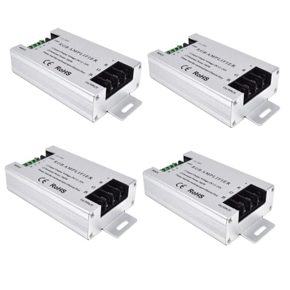 4X 360W RGB Led Amplifier Controller DC12V-24V 30A Aluminum Shell for RGB 5050 3528 SMD LED Strip Lamp