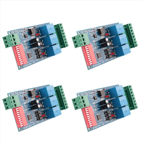 4X 3CH 512 RELAY OUTPUT , LED Dmx512 Controller Board, LED DMX512 Decoder,Relay Switch Controller,4 x LED dmx512 Controller board