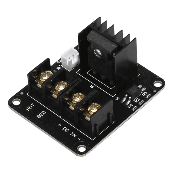4X 3D Printer Hotbed MOSFET Expansion Module Inc 2pin Lead Anet A8 A6 A2 Compatible Black