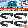 thumbnail image 1 of 4X 42mm Heater Duct Pipe Tube+ Air Vent Outlet for Air Diesel Heater 4 Holes Car, 1 of 7