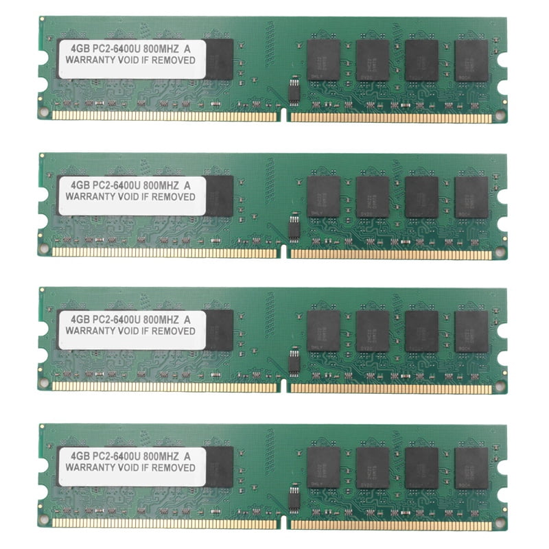 4X 4Gb 4G Ddr2 800Mhz Pc2-6400 Computer Memory Ram Pc Dimm 240-Pin Compatible  Platform for  Dedicated