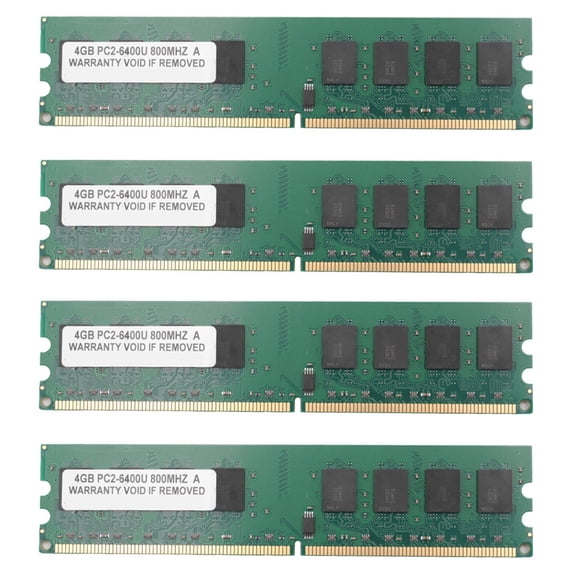 4X 4Gb 4G Ddr2 800Mhz Pc2-6400 Computer Memory Ram Pc Dimm 240-Pin Compatible  Platform for  Dedicated