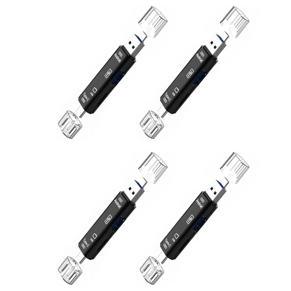 4X 5In1 Multifunctional OTG Card Reader MicroSD / SD Card / USB