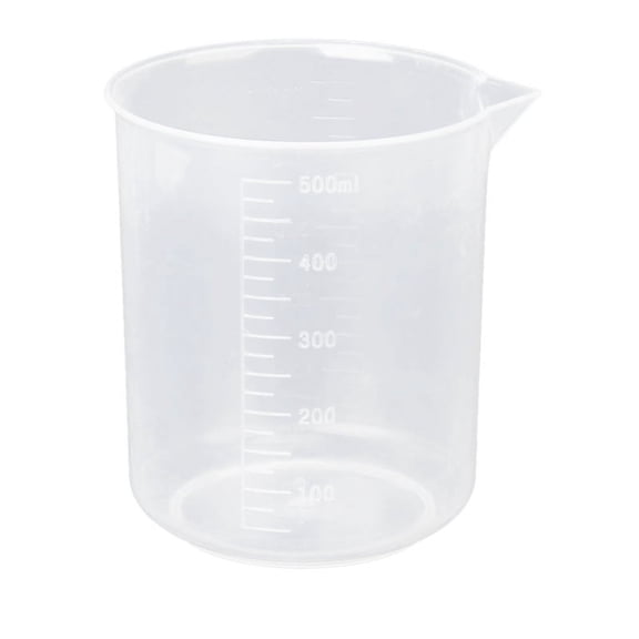 500ml Bcher Gradu en Plastique Transparent