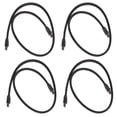 thumbnail image 1 of 4X 50CM 3.0 III SATA3 7Pin Data Cable 6Gb/S SSD Cables Data Cord with Nylon Sleeved Premium Version(Black), 1 of 8