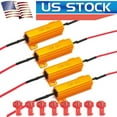 thumbnail image 1 of 4X 50W 6ohm Load Resistors for Fix LED Bulb Fast Hyper Flash Turn Signal Blinker, 1 of 10