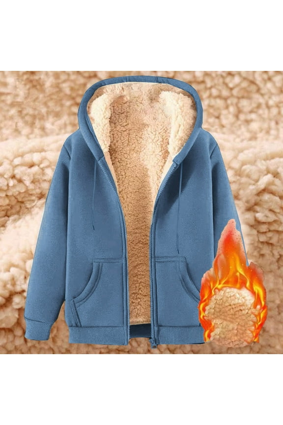 4X-5X Big & Tall Jackets for Men with Pockets Fleece Lined Plus Size Zip Up Hoodies & Sweatshirts Long Sleeve Solid Thermal Warm Outerwear Coats