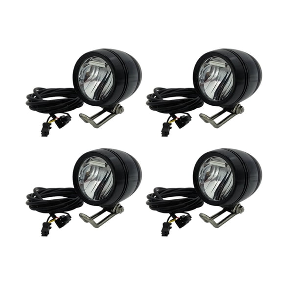 4X 6V-80V 24V 36V 48V 60V Universal Compatible 3W 100LUX Bike Electric Bicycle E-Bike Headlight Front Light Head