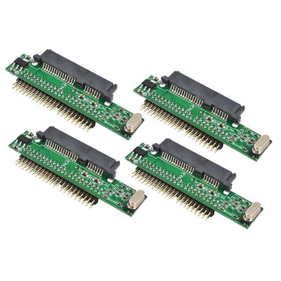 4X 7+15 Pin Sata Ssd Hdd Female to 2.5 Inch 44Pin Ide Male Adapter for Laptop