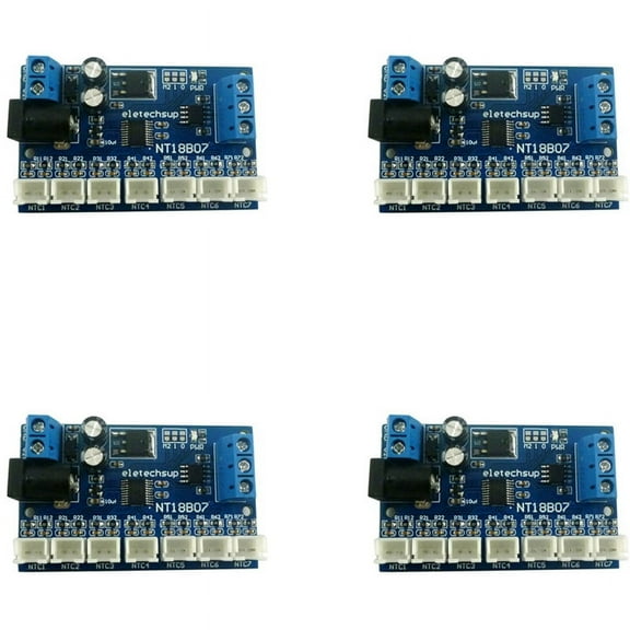 4X 7 Channel RS485 Temperature Sensor Measurement MODBUS RTU Paperless Recorder PLC NT18B07,4 x Temperature Sensor,Green