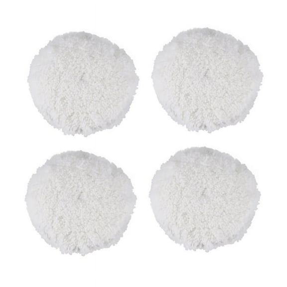 4X 7 Inch Inch 180mm Soft Wool Clean Polishing Buffing Bonnet Pad for Car Auto Polisher