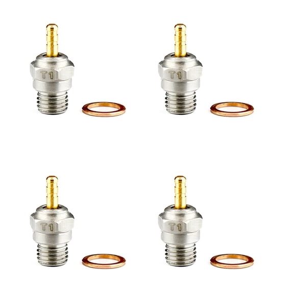 4X 70117 Glow Plug for T1 N3 N4 Hot Spark Nitro Engine Parts Replace OS 8 for      1/8 1/10