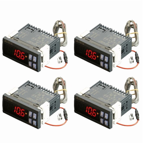4X -7817A PID Temperature Controller Thermostat with Integrated SSR 100-240Vac Power Supply