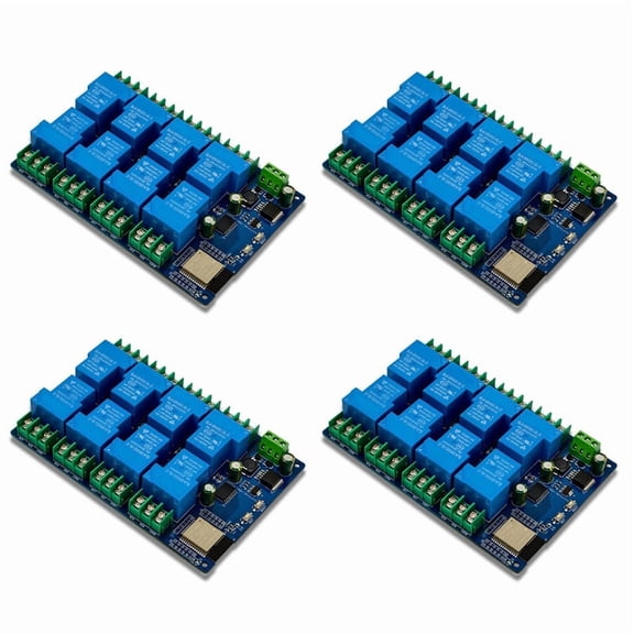 4X 8 Channel Relay Module 30A DC7-28/5V WIFI Bluetooth Relay Module -WROOM Development Board