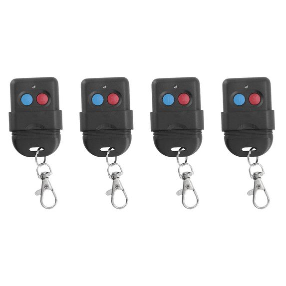 4X 8 Dip Switch 330Mhz Smart Copy Remote Control Fixed Code 2 CH Duplicator for Gate Garage Door Opener or Alarm System,4 x DIP Remote Control