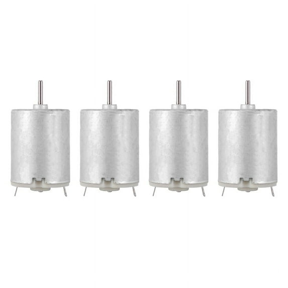 4X 8000RPM 9V 68MA High Torque Magnetic Cylindrical Mini DC Motor Silver