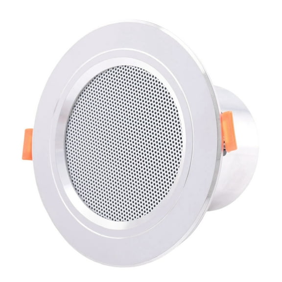 4X 8Ohm 10W Bathroom Ceiling Speaker Background Music System Moisture-Proof Aluminum Can Fashion In-Ceiling Speaker