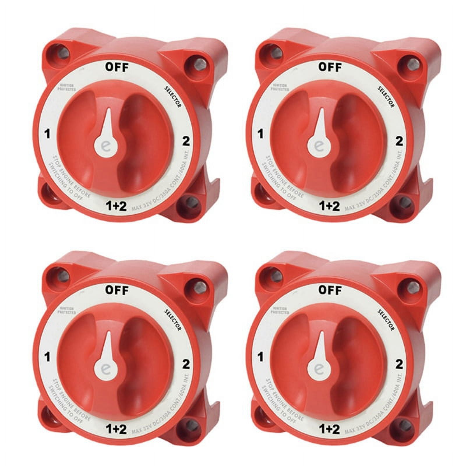 4X 9002E 32V 350 Amp ESeries Waterproof Ignition Protected Marine Boat Dual Battery Isolator